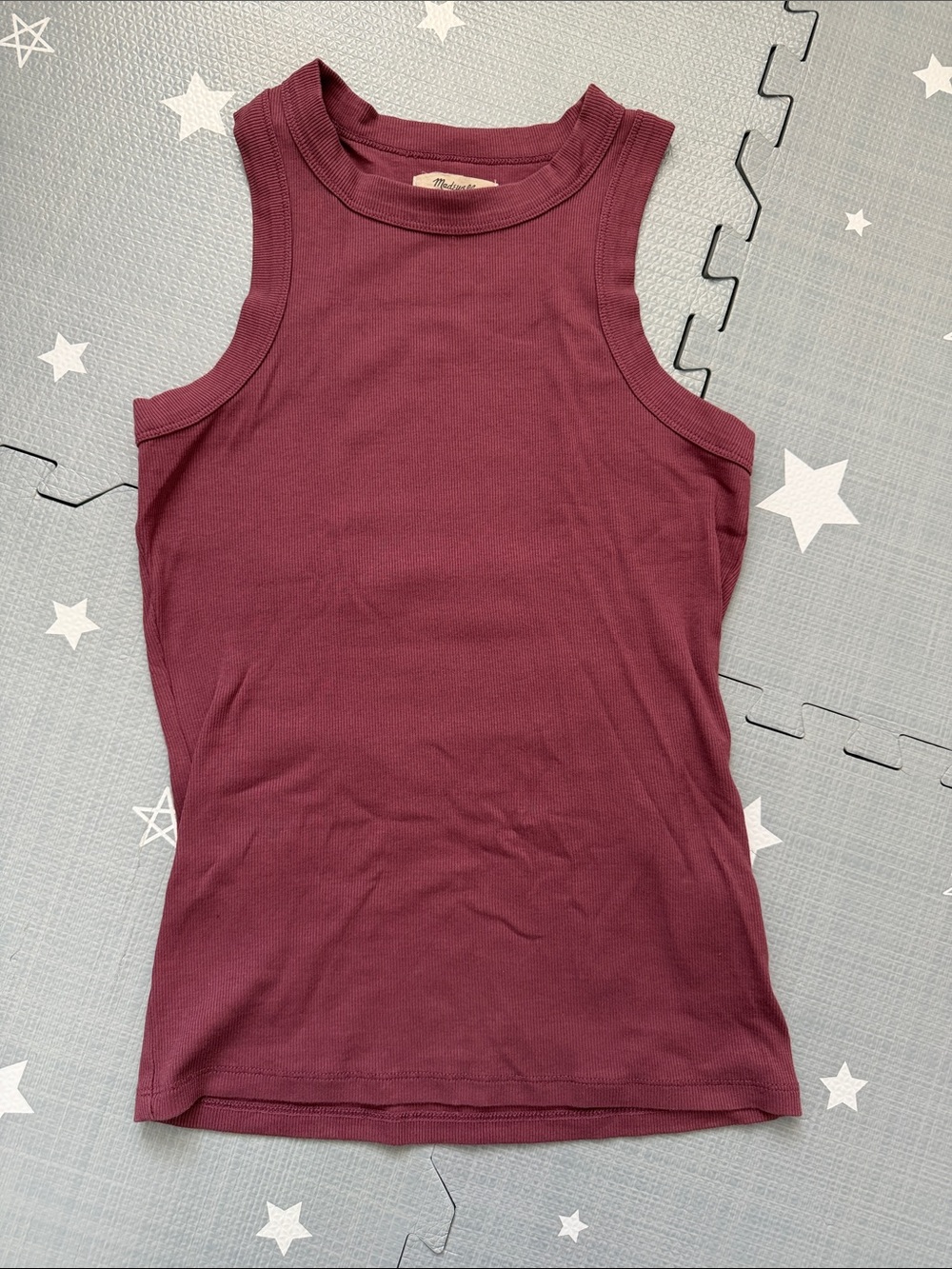Madewell - Mauve Ribbed Tank, XS
